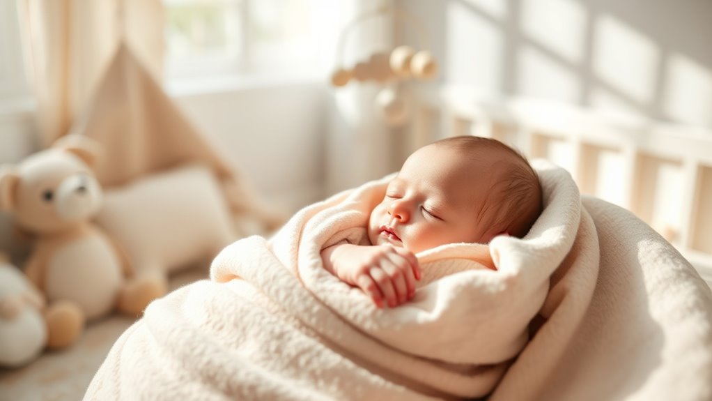 swaddling soothes newborns quickly