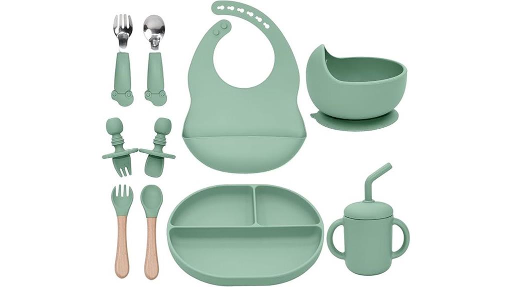 toddler silicone feeding set