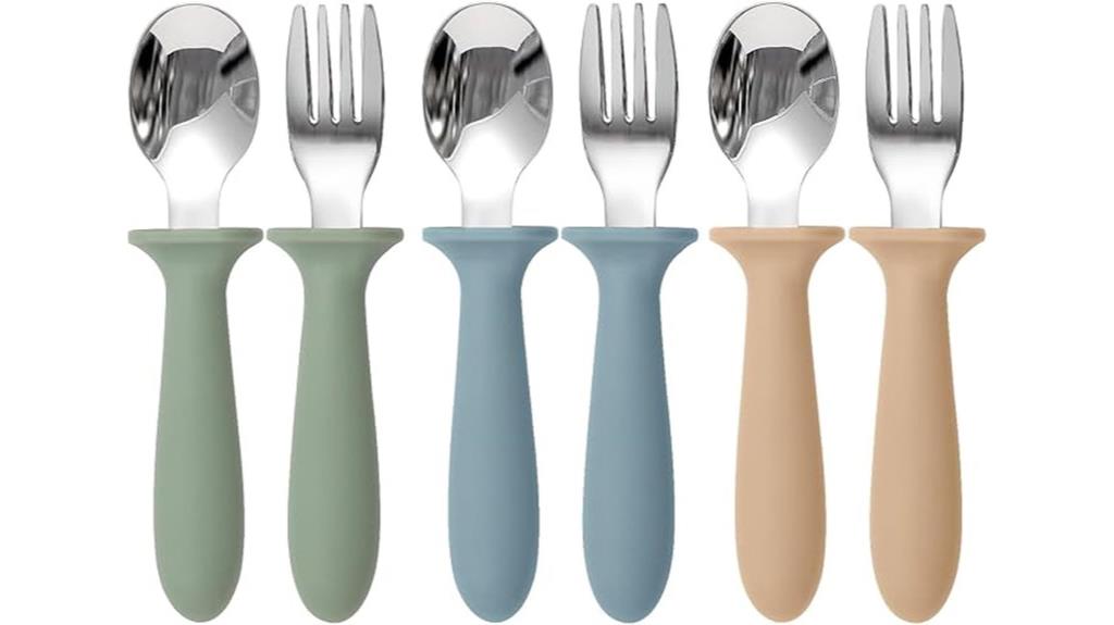 toddler silverware with silicone