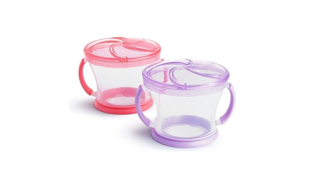 toddler snack cups set