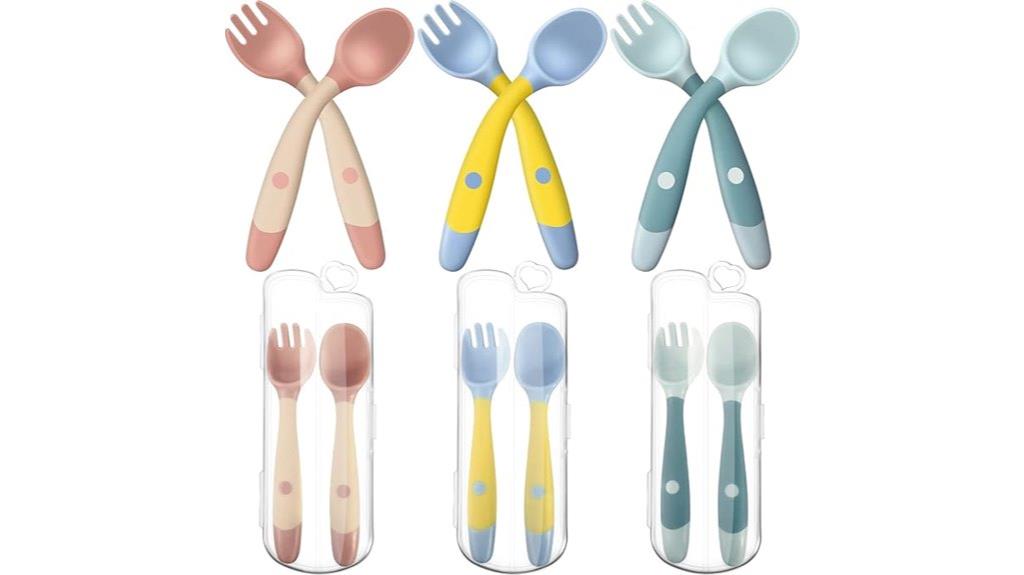 toddler utensils with case