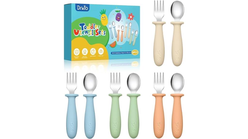 toddler utensils with silicone