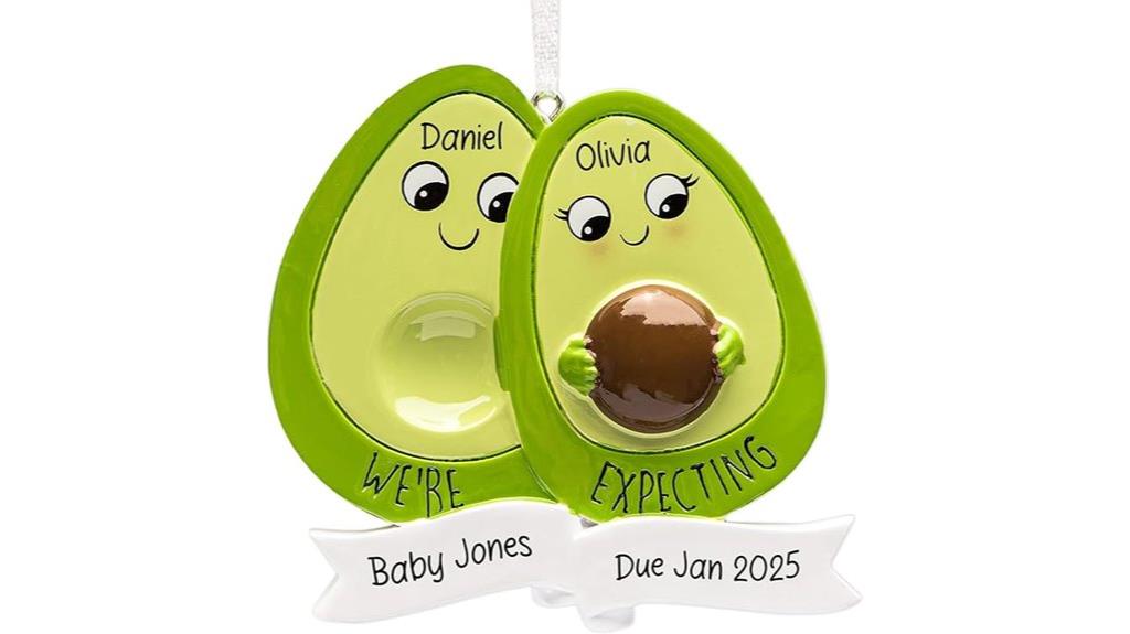 unique baby announcement ornament