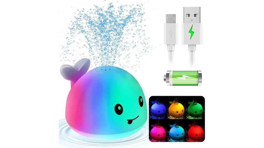 upgraded light up bath toys