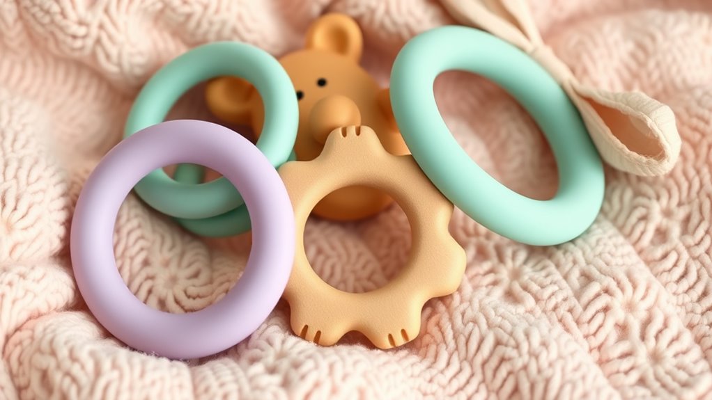 variety of teething toys