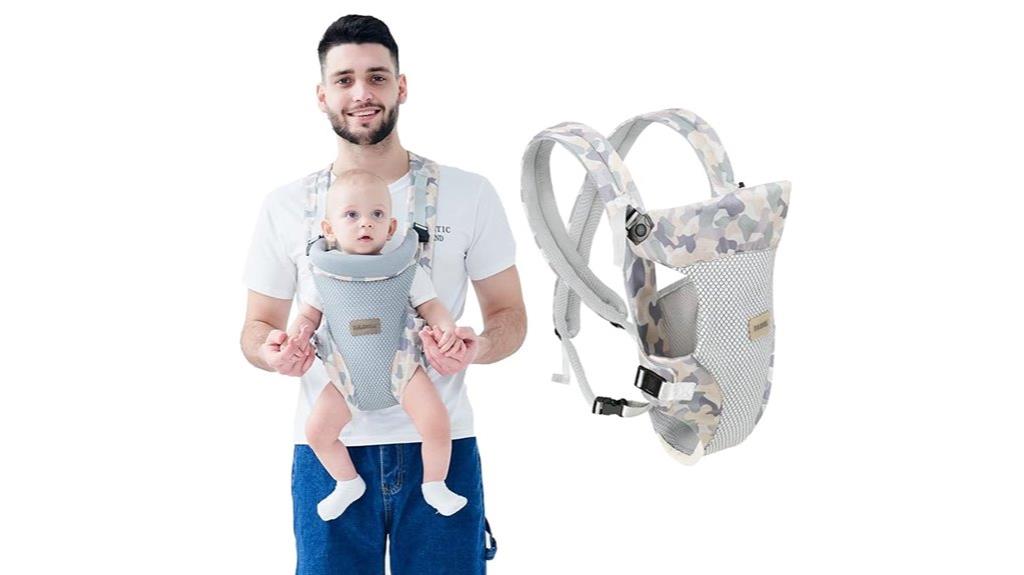 versatile gray baby carrier