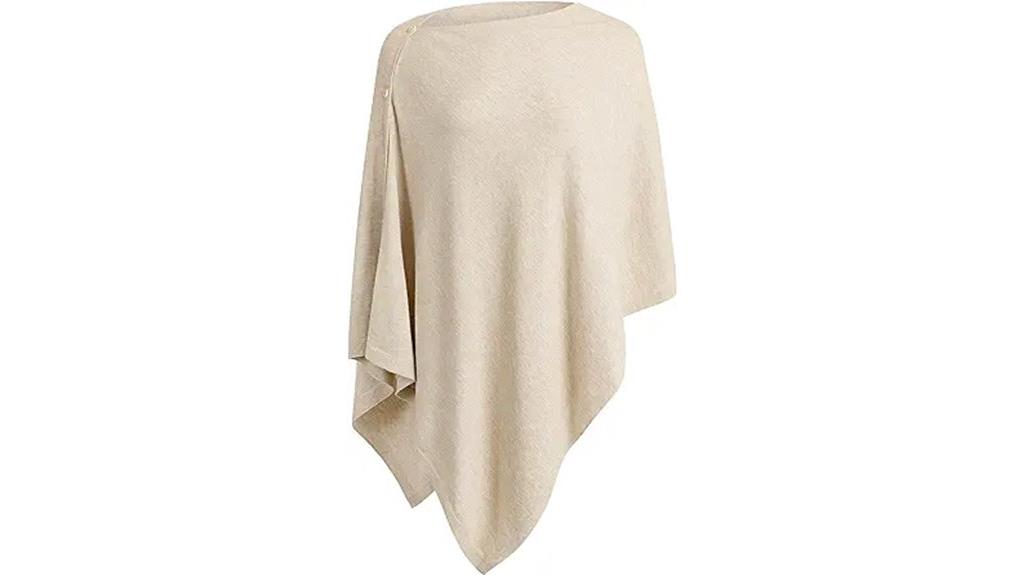 versatile knitted shawl poncho