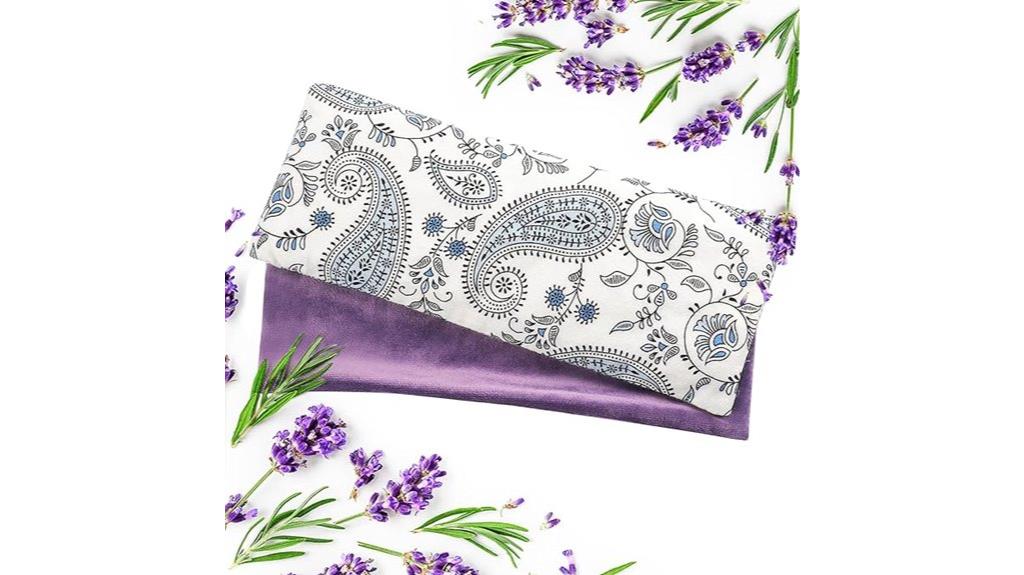 weighted lavender sleep mask
