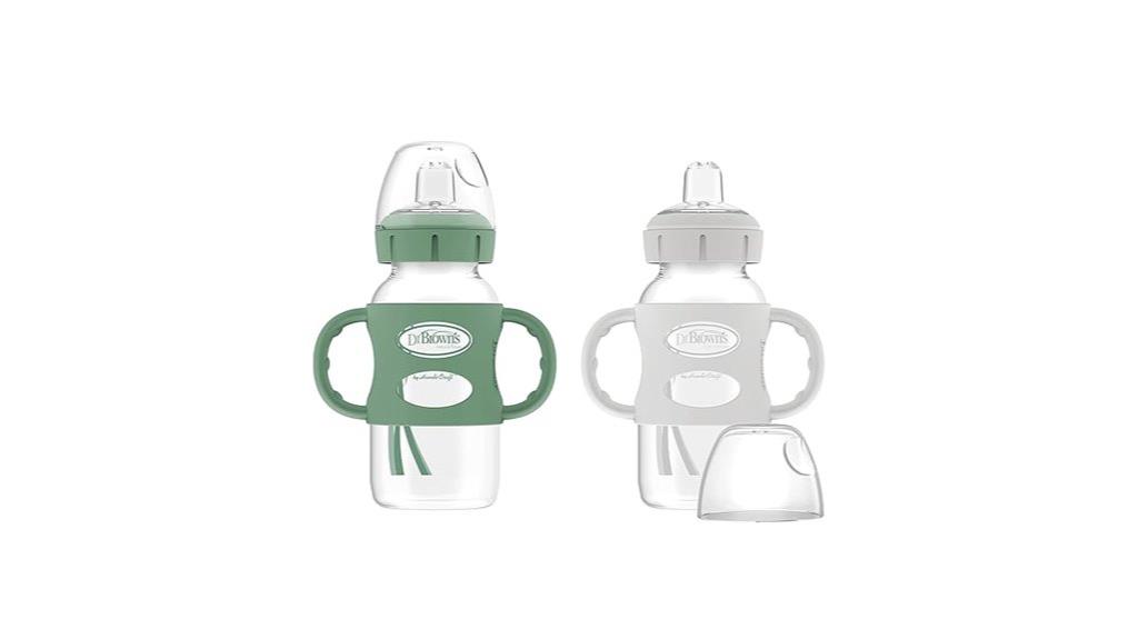 wide neck sippy bottle set