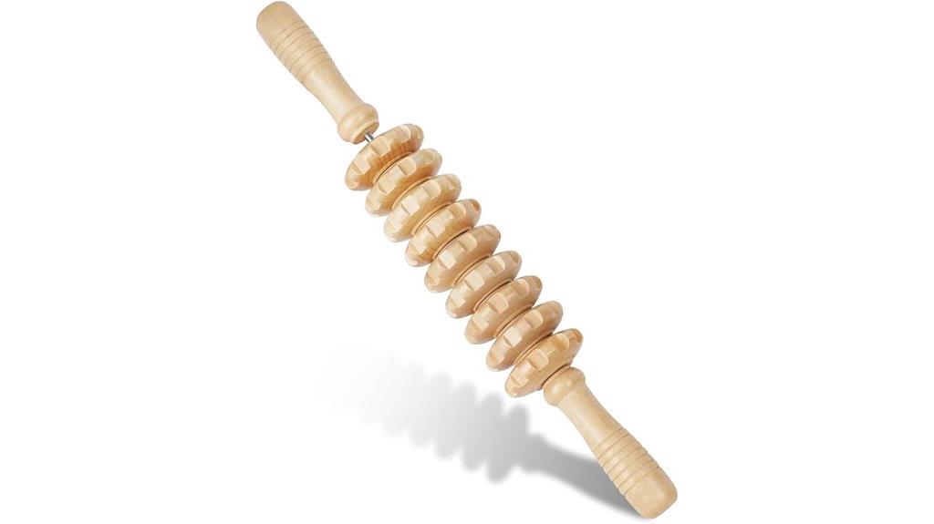 wooden fascia massage roller
