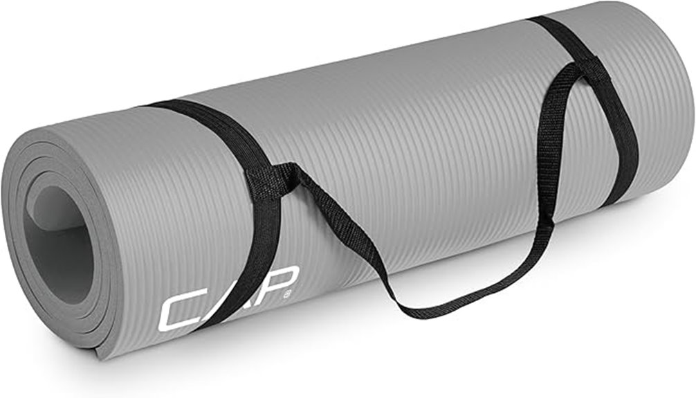 yoga mat with strap