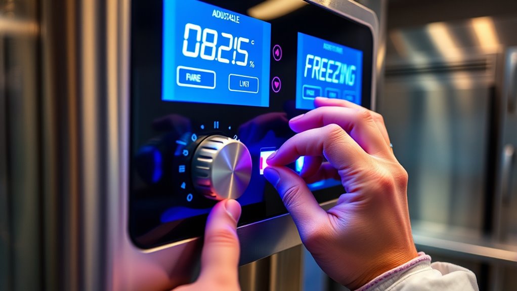 adjust temperature for perfect ice cream