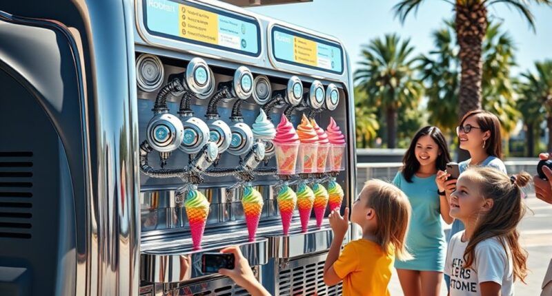 automated ice cream robots