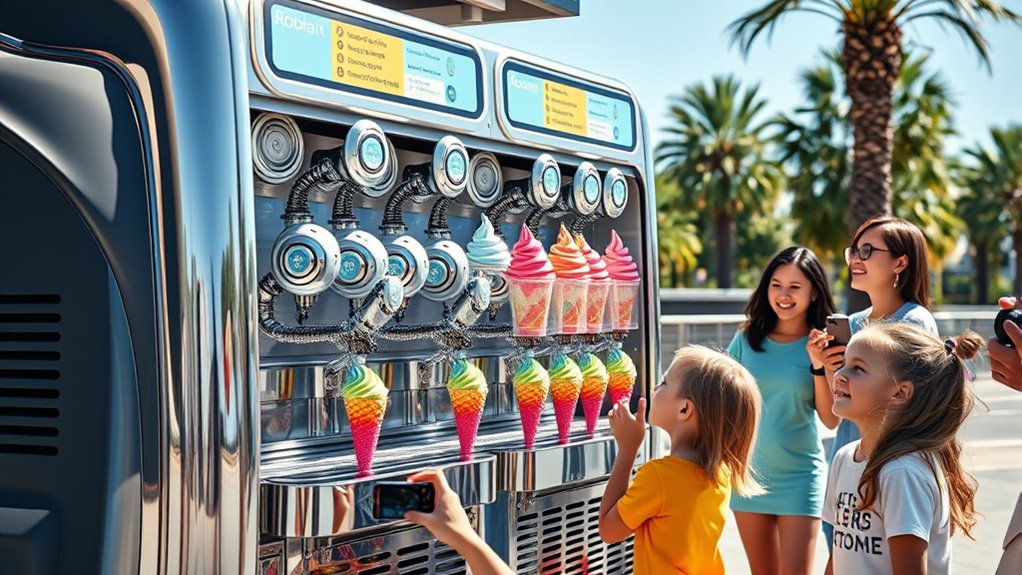 automated ice cream robots