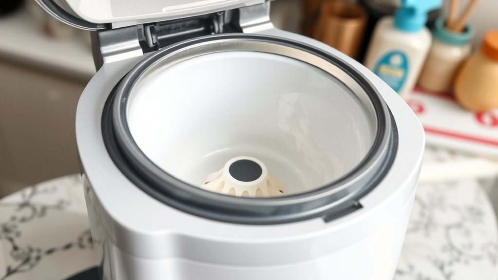 clean freezer bowl regularly