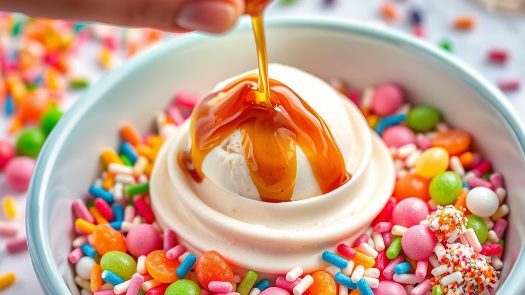 colorful themed edible decorations