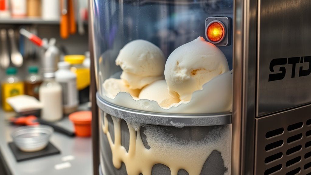 common ice cream machine errors