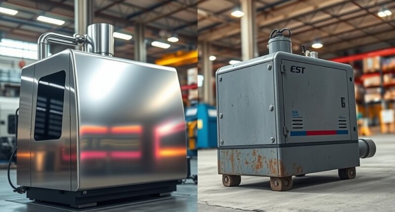 cost comparison of machines