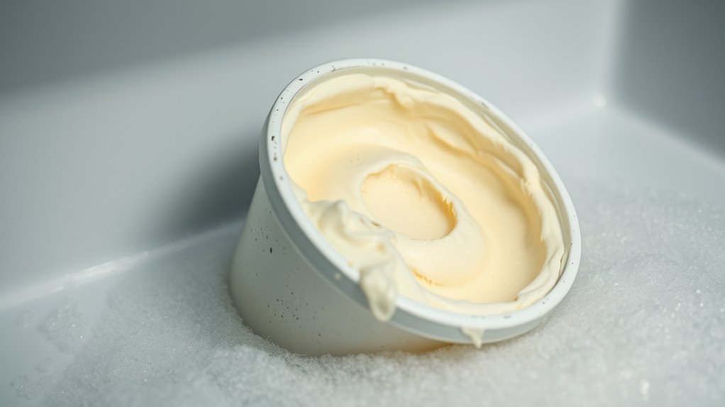 discard spoiled homemade ice cream