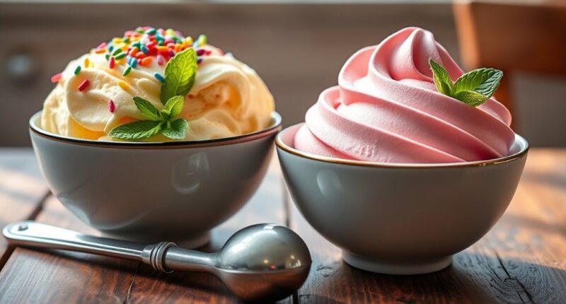 home ice cream vs gelato