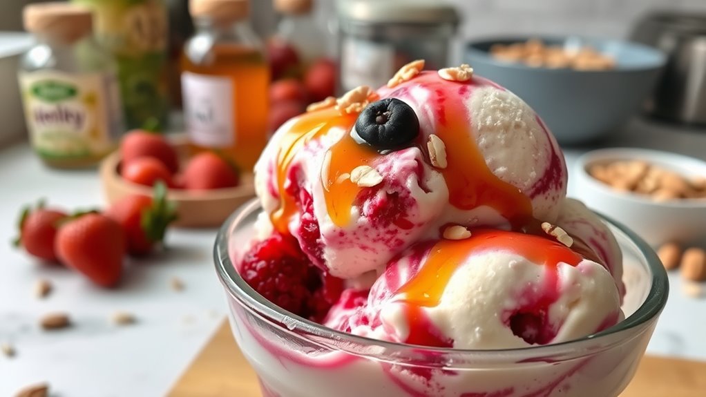 homemade healthy ice cream