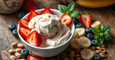 homemade healthy ice cream