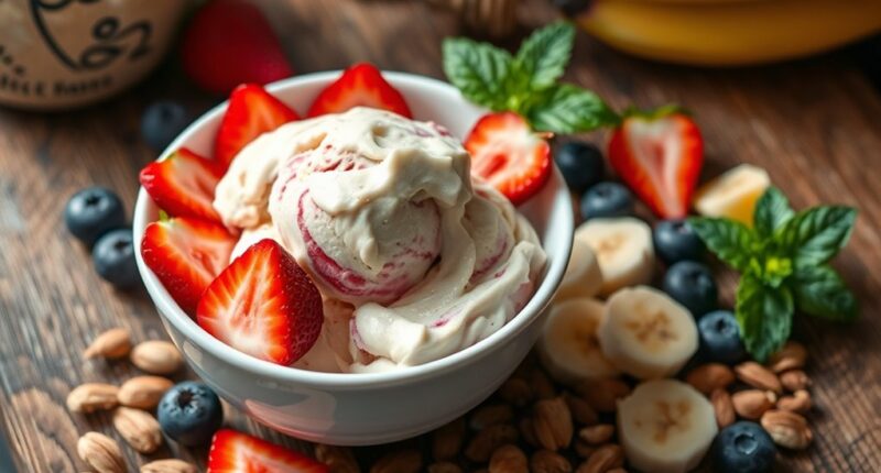 homemade healthy ice cream