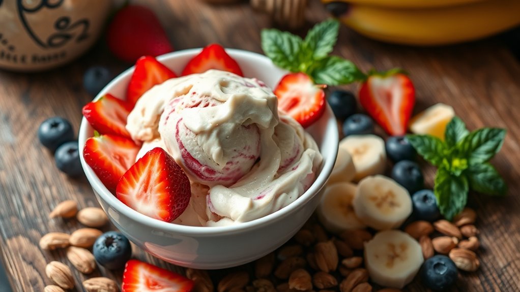 homemade healthy ice cream