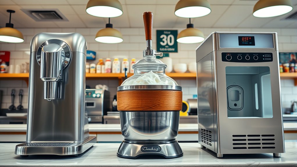 ice cream equipment options
