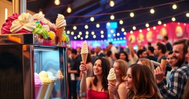 ice cream machine event revenue