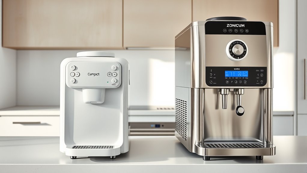ice cream machine features