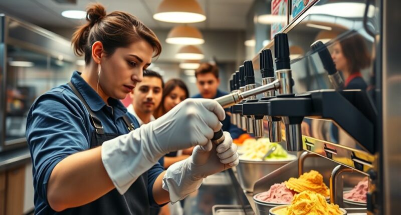 ice cream machine training