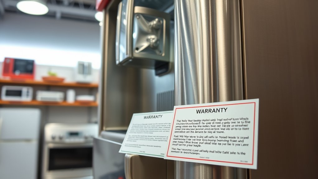 ice cream machine warranty details