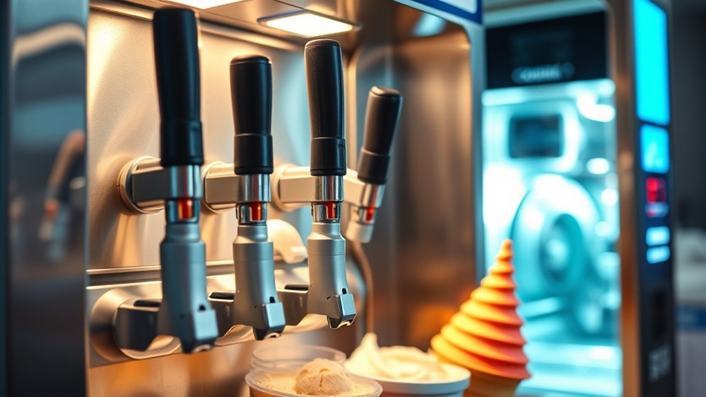 ice cream machines mixing techniques