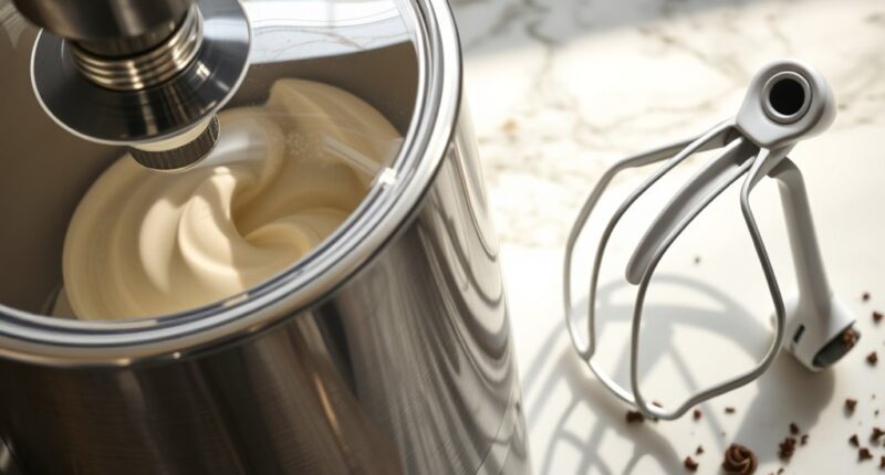ice cream maker triumphs over attachment