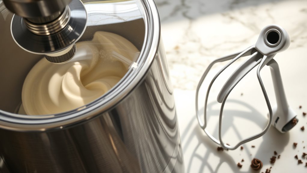 ice cream maker triumphs over attachment