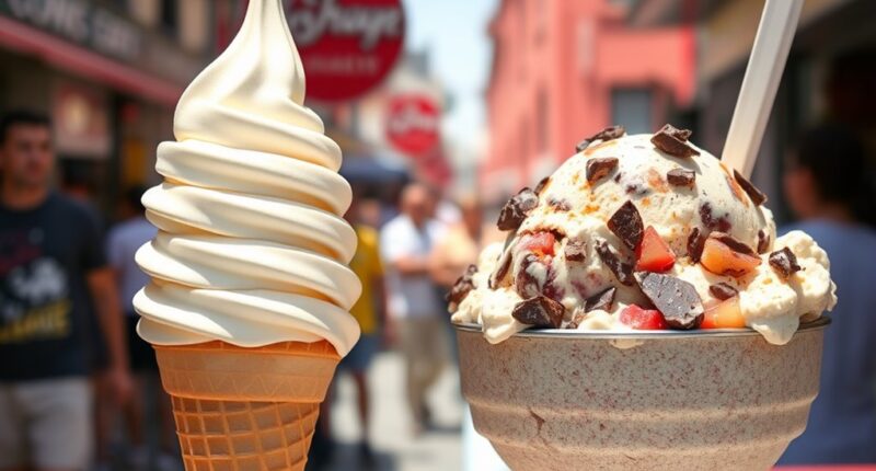 ice cream sales comparison