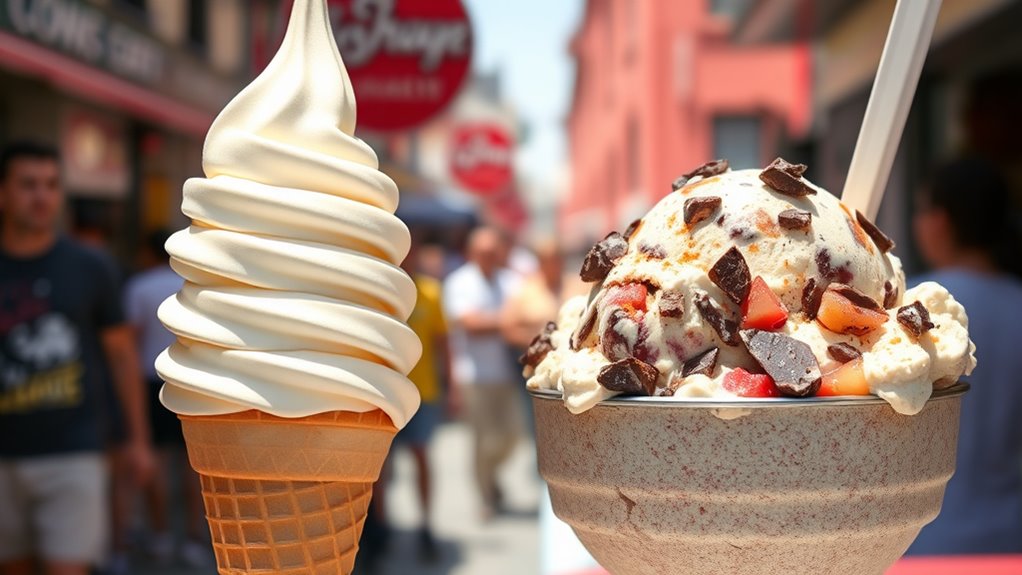 ice cream sales comparison