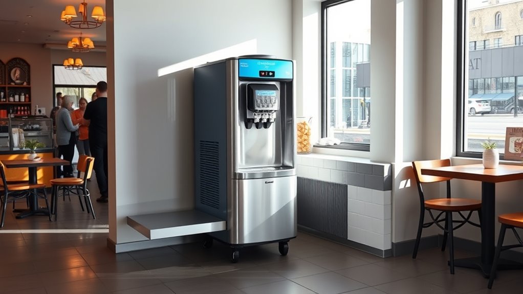 optimal ice cream machine placement