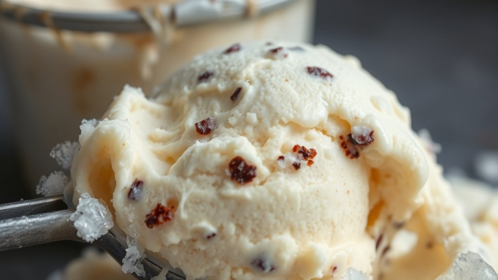 signs of homemade ice cream spoilage