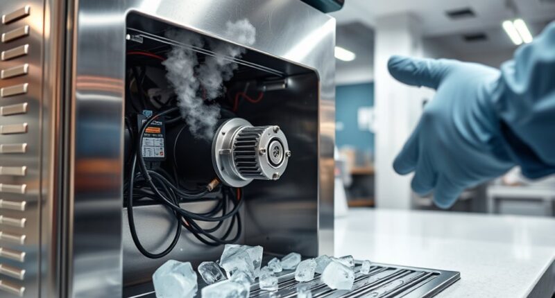 troubleshoot ice cream machine