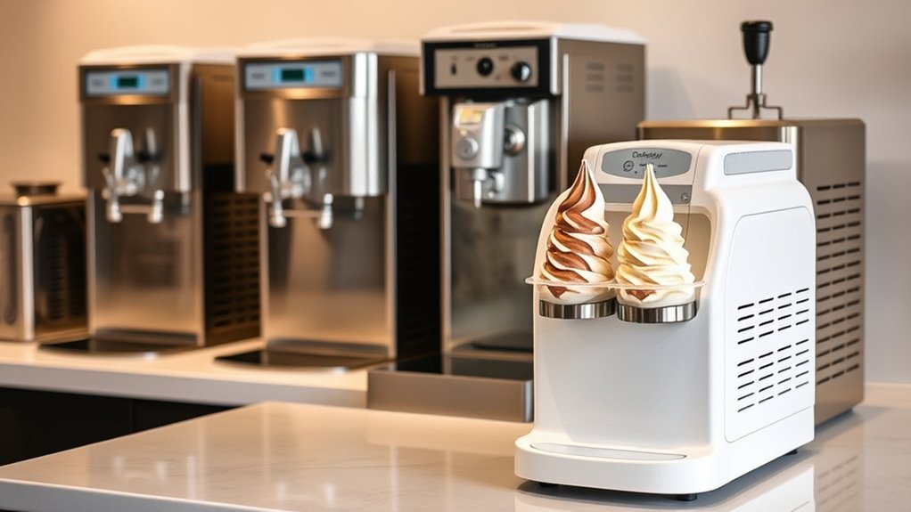 types of ice cream machines