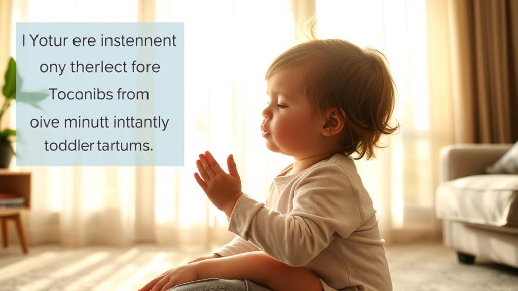 mindful breathing calms toddler