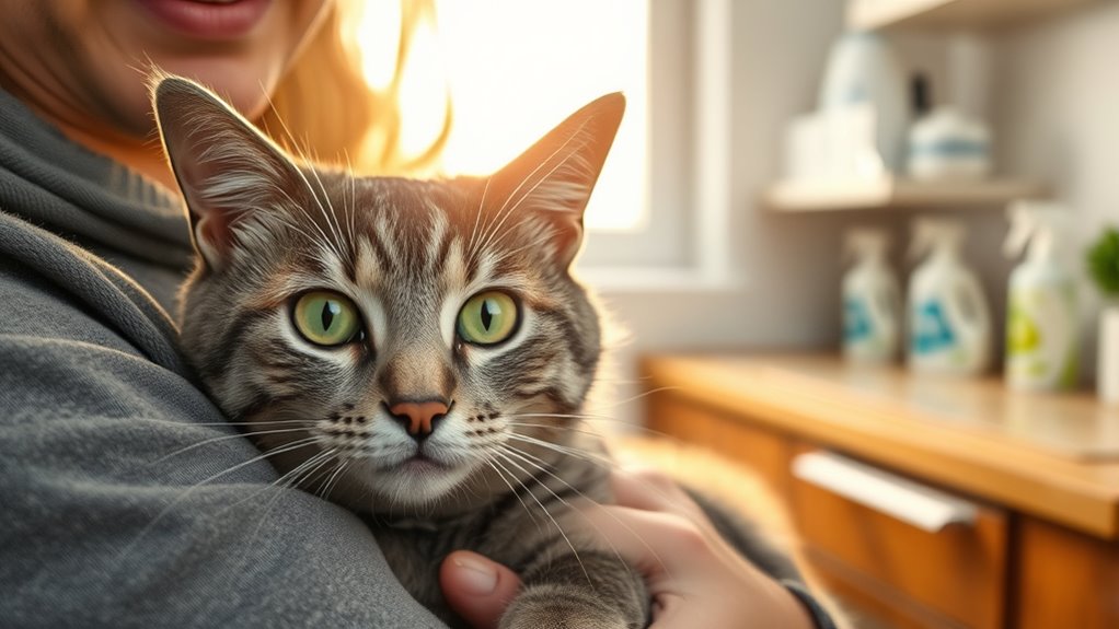 safe cat litter handling