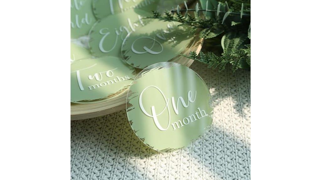 13 piece baby milestone cards