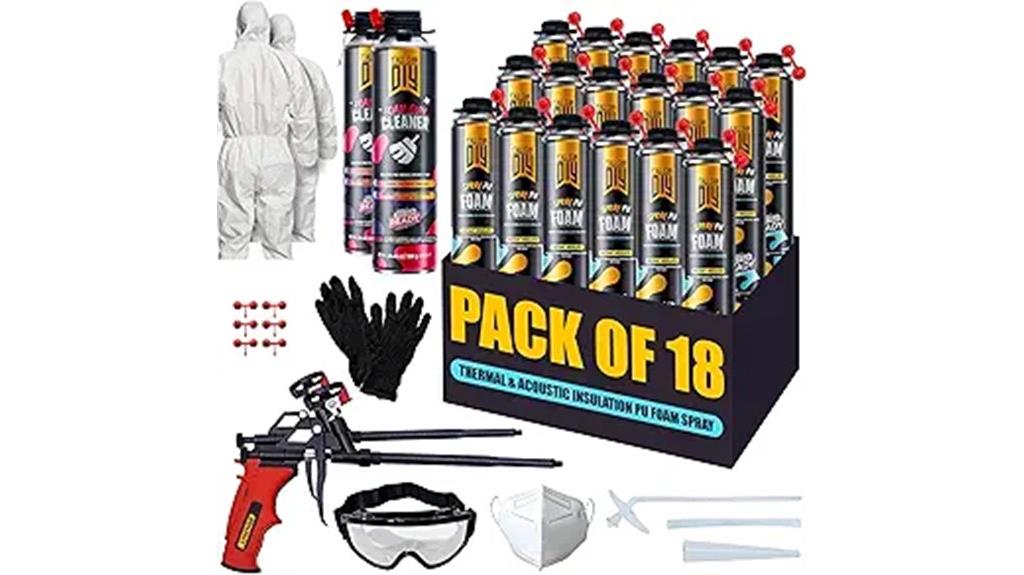 18 pack spray foam