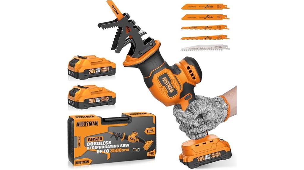 20v cordless reciprocating saw