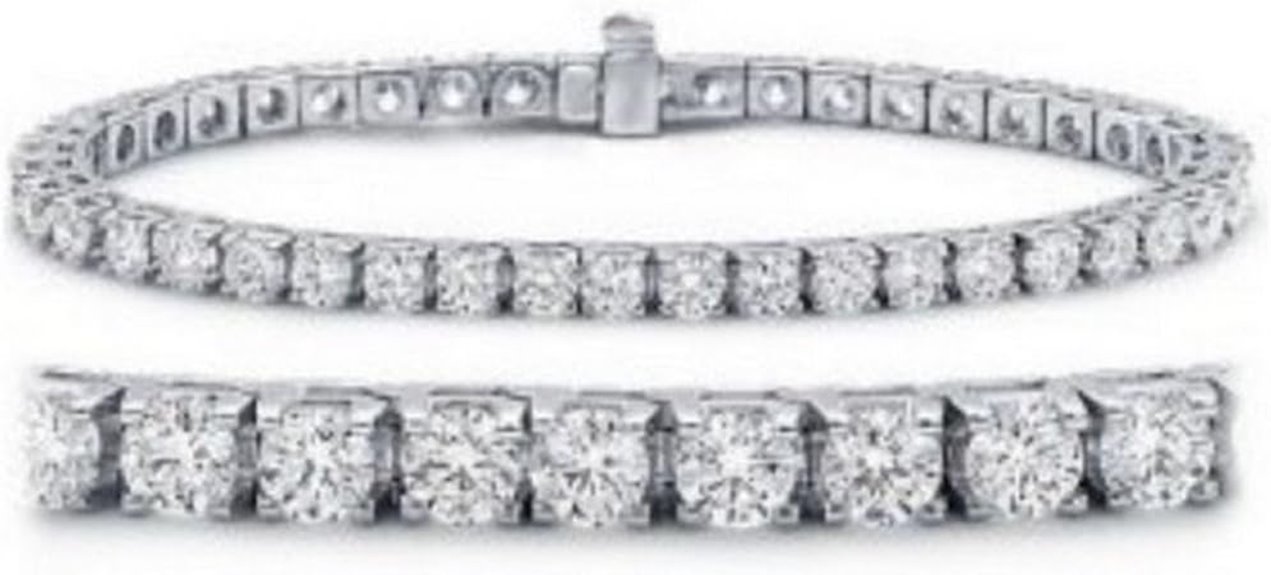 2 carat diamond tennis bracelet