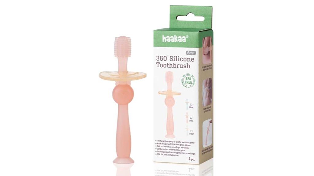 360 silicone baby toothbrush