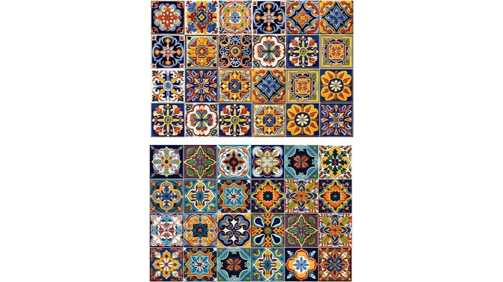 48 piece wall tile decals